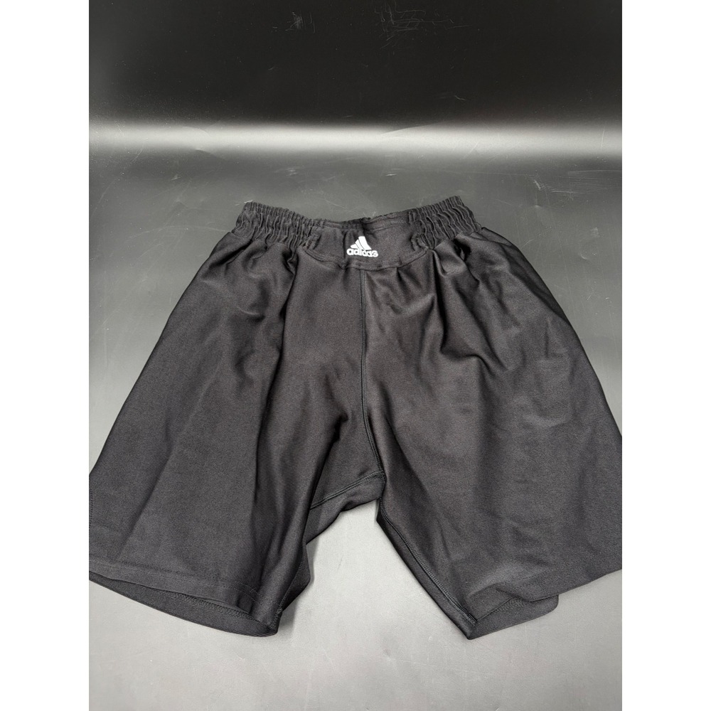 Adidas Mens Compression Athletic Shorts Black Nylon Lycra Gym Medium